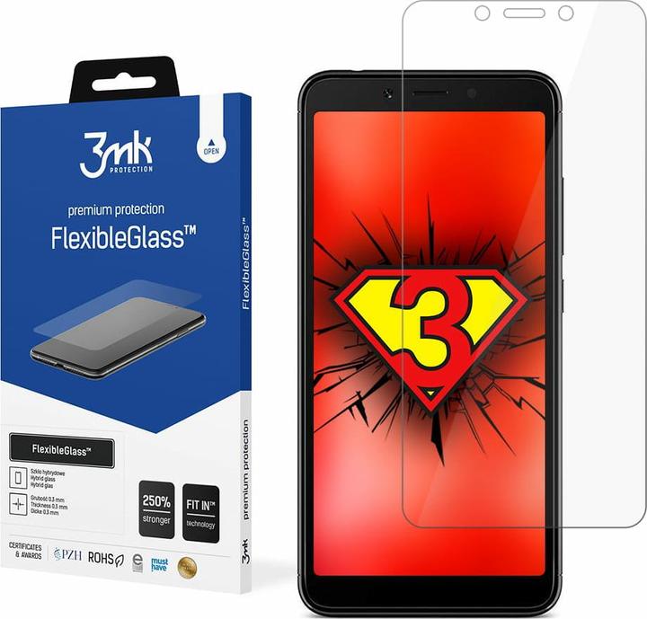 Actual product image 3MK hybrid glass Flexible 2.5D for Xiaomi Redmi 6 Global (1 Piece, Xiaomi Redmi 6)