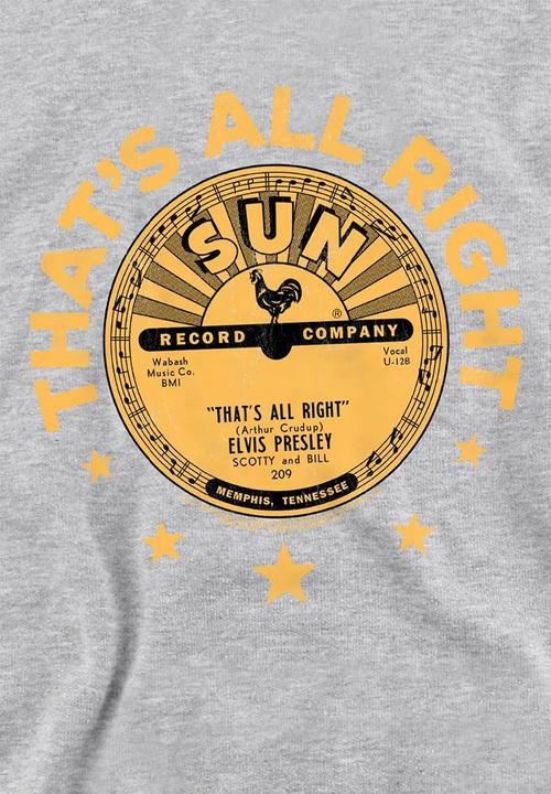 Produktbild Sun Records Elvis Presley Thats All Right Youth Kapuzenpullover meliert (128)