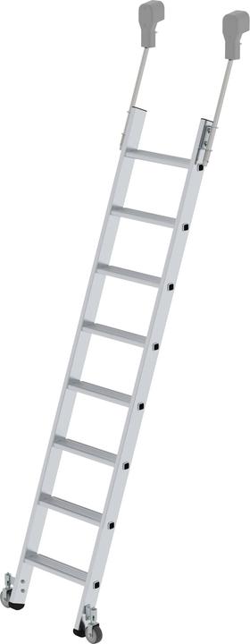 Produktbild Munk Stufen-Regalleiter fahrbar 8 Stufen (Regalleiter, 219 cm)