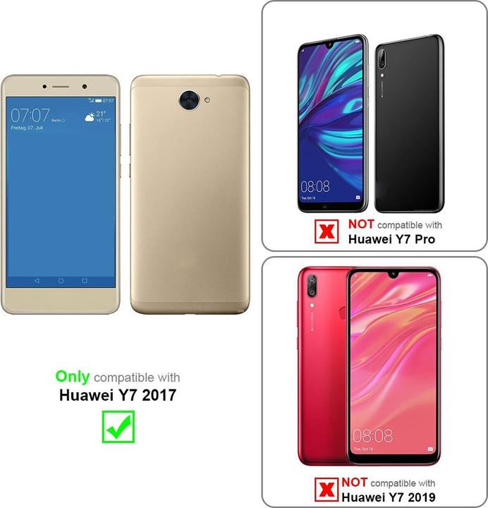 Produktbild Cadorabo Handykette für Huawei Y7 2017 Necklace Hülle mit verstellbarem Kordelband