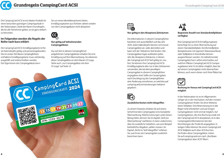 Produktbild HV ACSI CampingCard&Stellplatzführer (Deutsch, Hallwag, ACSI, 2023)