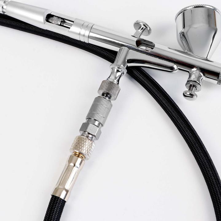 Actual product image Wiltec Quick Release Coupling Adaptor for 9.51 mm Hose for Airbrush Guns