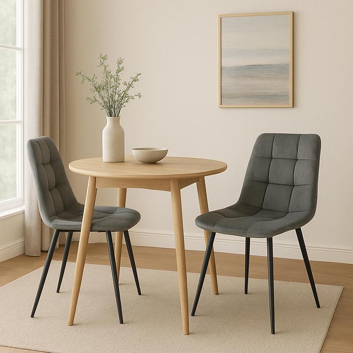 Produktbild HTI-Living Stuhl Mesa Velvet Grau