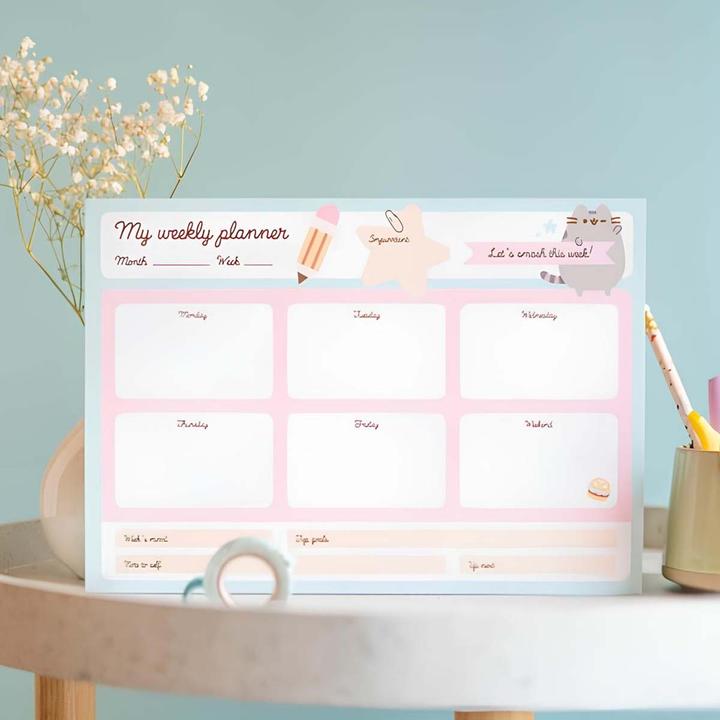 Actual product image Pusheen Foodie Collection Weekly Planner 54 pages A4 (A4)