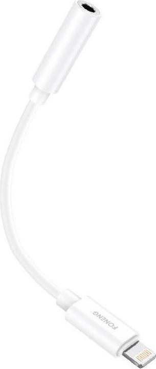 Image du produit Foneng Câble audio jack 3.5mm vers iPhone BM20 (blanc) (0.10 m)