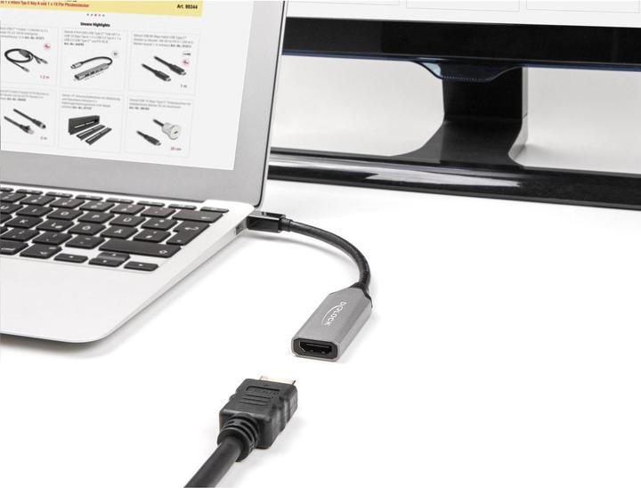Actual product image Delock Mini DisplayPort to HDMI Adapter 8K with HDR (HDMI, 15 cm)