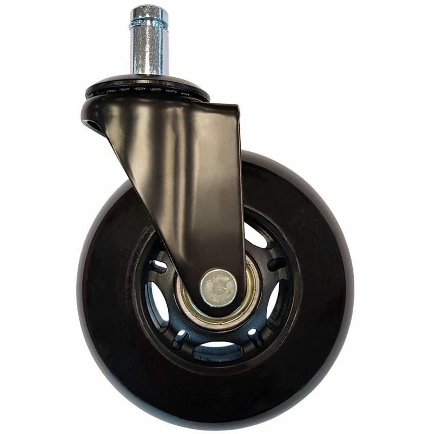 LC-Power Gaming Stuhlrollen (5 Stück), Zubehör Gaming Möbel, Schwarz
