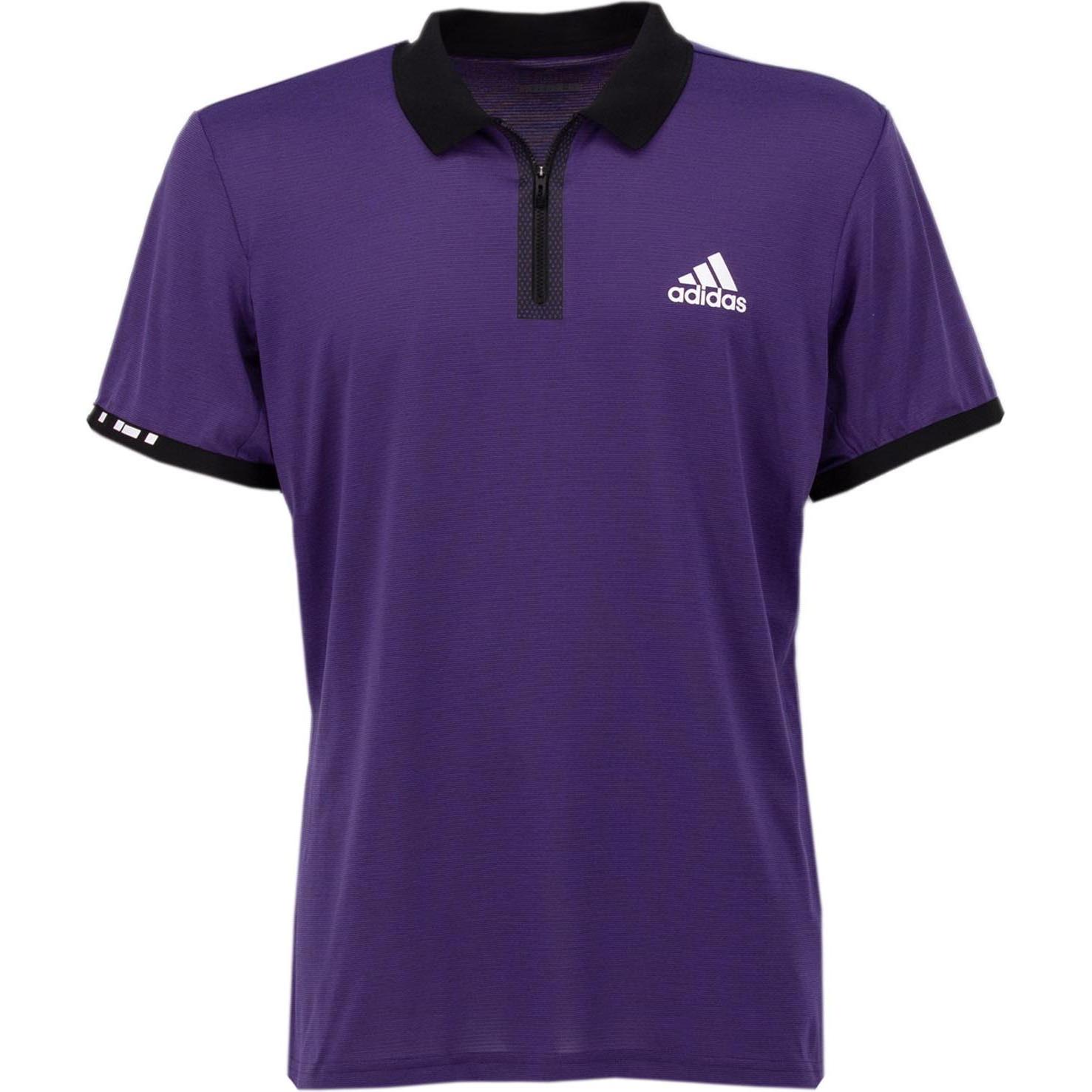 adidas, Sportshirt, Escouade Tennis Polo-Shirt T-Shirt Climalite (M), Blau, M
