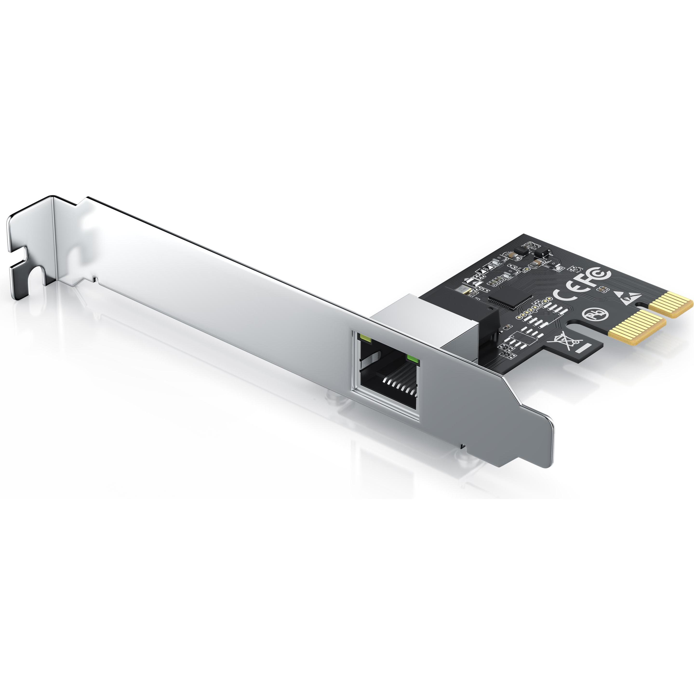 CSL PCIe Netzwerkkarte 2,5G Base-T, 2500/1000/100 Mbit/s, PCI-Express Ethernet Adapter für Win & Linux (PCI), Netzwerkka...