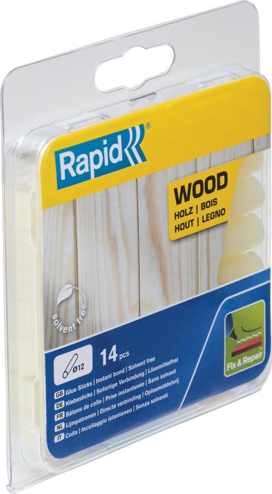 Rapid Wooden glue sticks Ø12x94mm 14 pieces