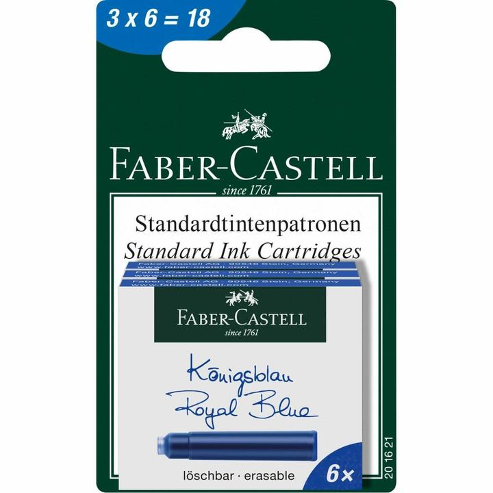 Productafbeelding Faber-Castell Inktpatronen (Blauw, 18 Pcs.)