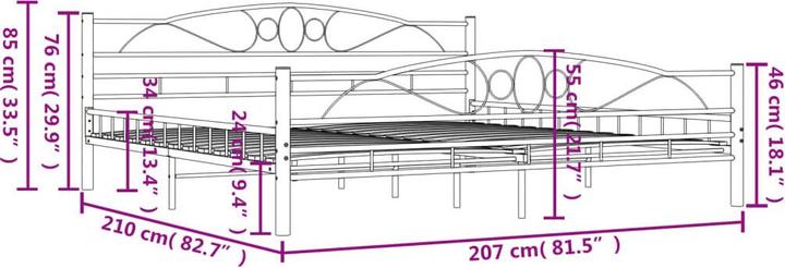 Image du produit vidaXL Bettgestell (200 x 200 cm)