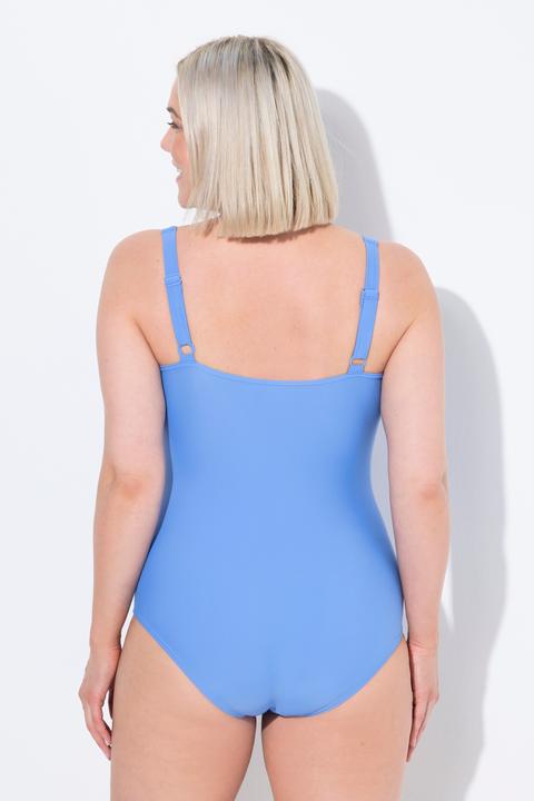 Actual product image Ulla Popken Gathered Bust Cupless Swimsuit (56)