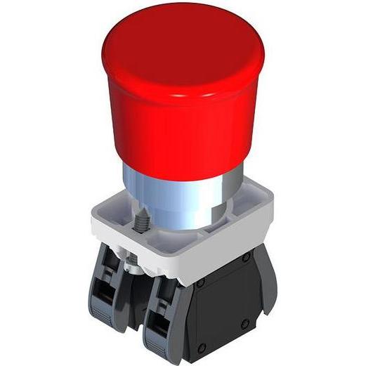 RS PRO Druckschalter Sprungmechanismus Tafelmontage, 1 NO (Schliesser) + 1 NC (Öffner), Pulsante + Interruttore