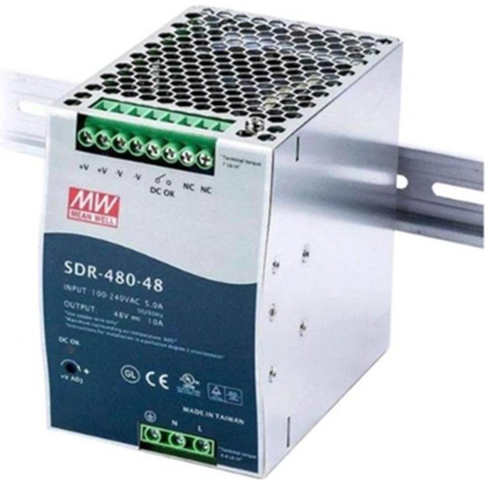 Thumbnail - Allied Telesis 48V 480W Single Output Industrial DIN RA (480 W), PC Netzteil, Grau