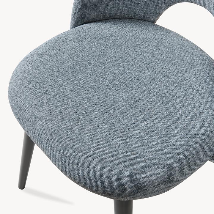 Produktbild En.Casa Esszimmerstuhl Karijoki 4er Set Webstoff Grau