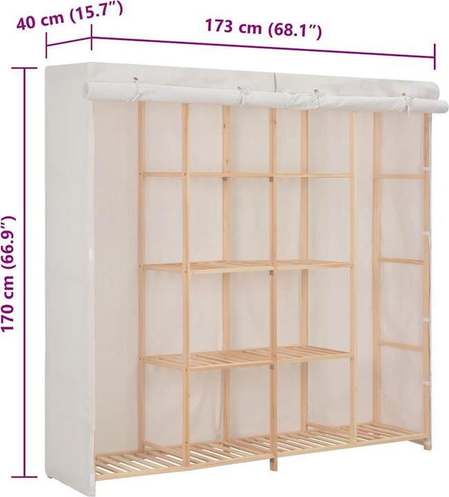 Actual product image vidaXL Schrank (173 x 40 x 170 cm)