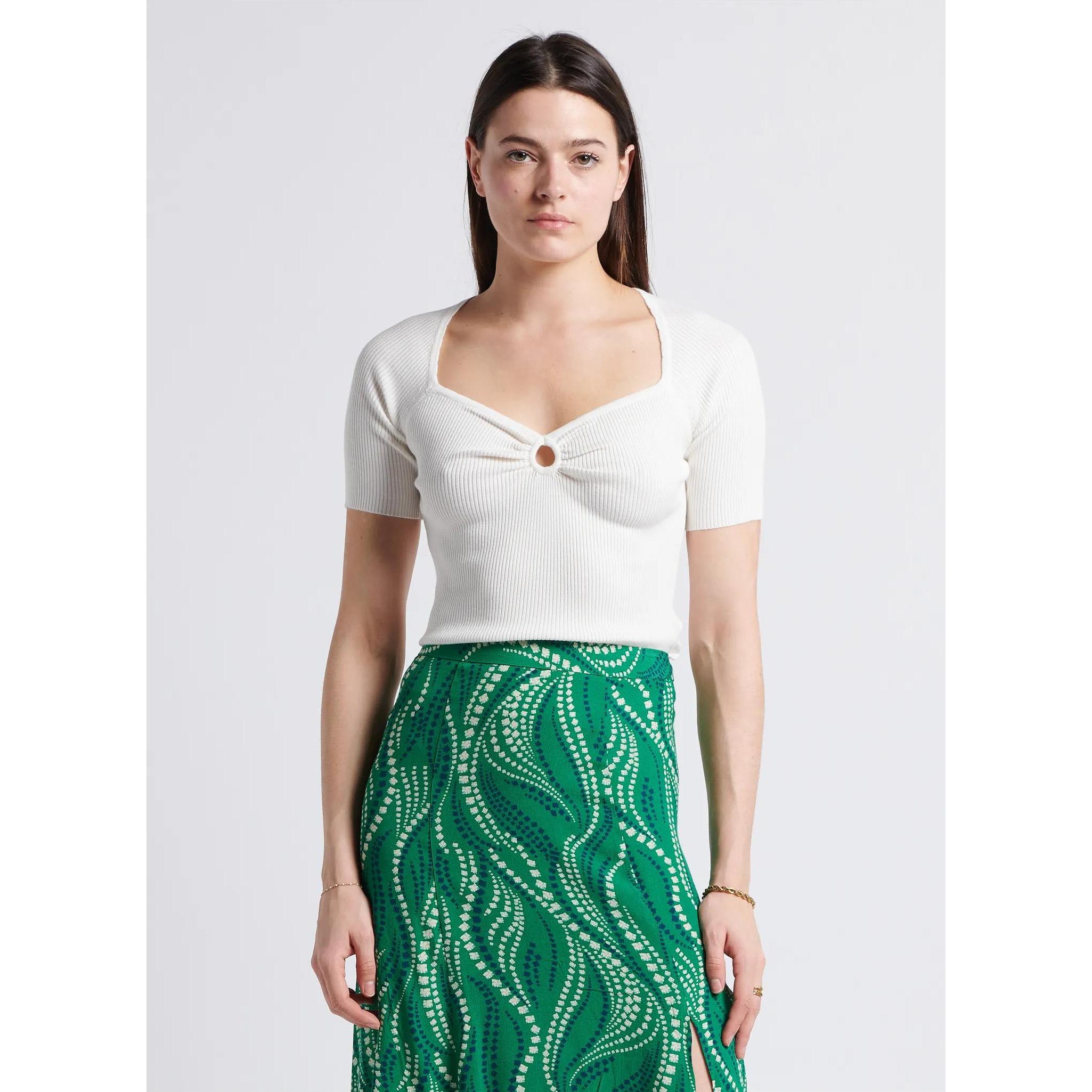 Thumbnail - La Petite Étoile, Damen, Shirt, t-shirt a petite étoie theresa, Weiss, (L)