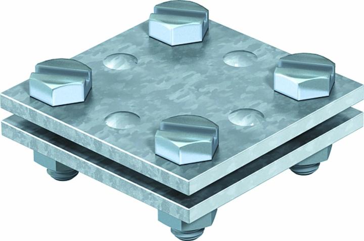 Produktbild OBO Bettermann Vertr Kreuzverbinder o.Zwischenplatte 256 A-DIN 3