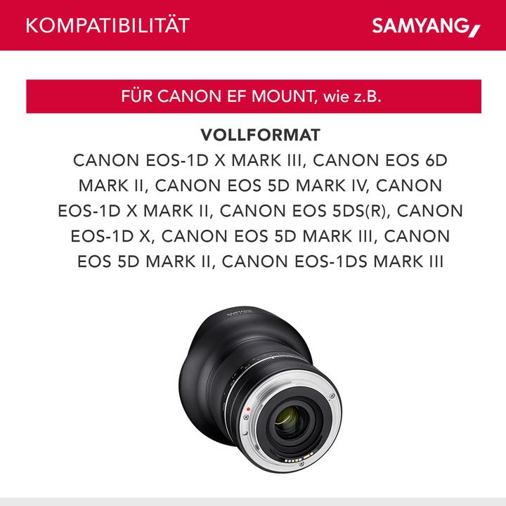 Actual product image Samyang XP 10mm f/3.5 Canon EF (Canon EF, APS-C / DX, full size)