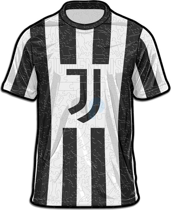 Actual product image Iconic Juventus FC - Jersey - Wooden Puzzle Size L (500 pieces) (500 pieces)