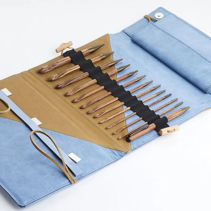 Produktbild Knitpro Nadelset Grande auswechselbare tunesische/afganische Häkelnadel Ginger Holz 3,50 mm - 12,00 mm