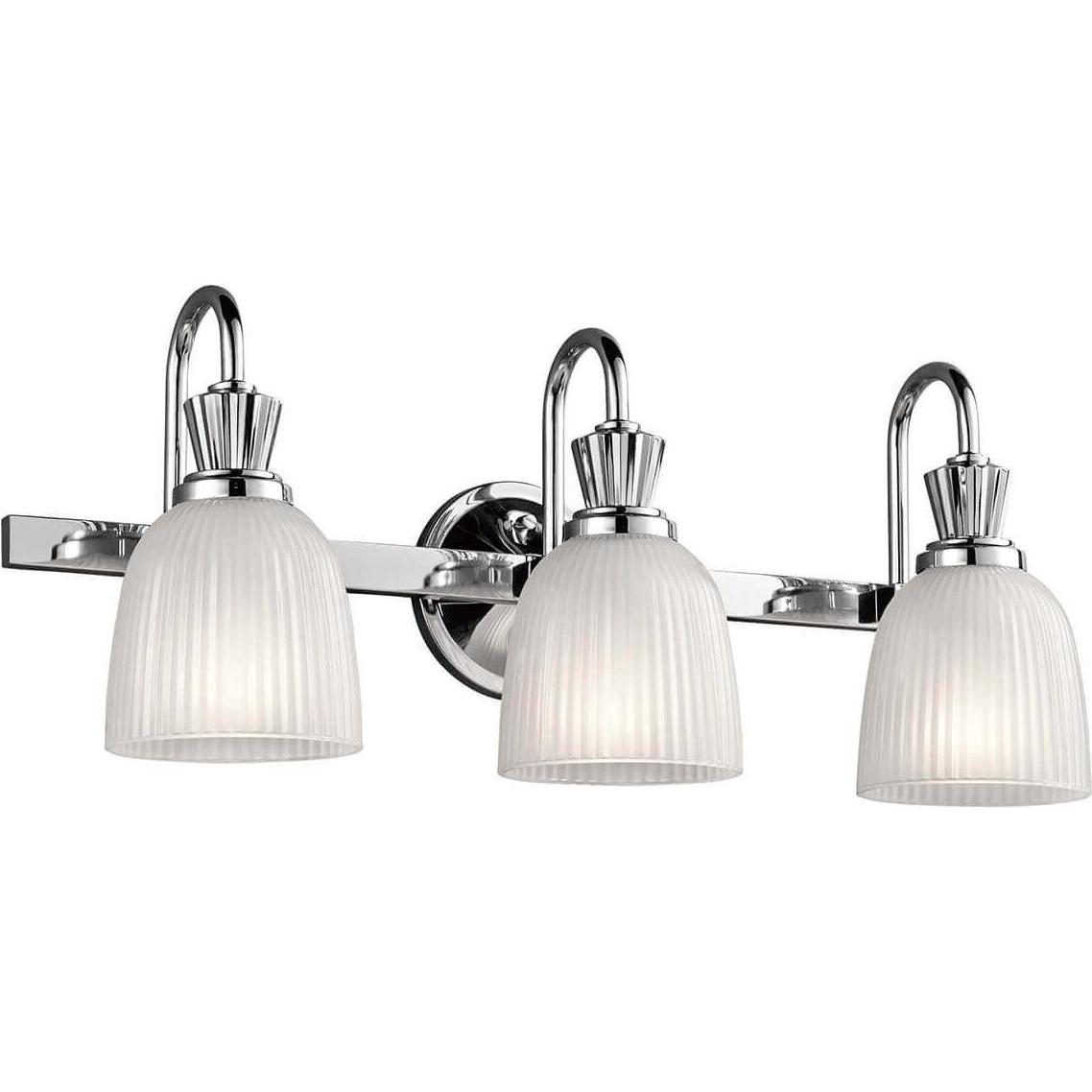 Elstead Lighting, Wandleuchte + Deckenleuchte, Cora LED Wandleuchte G9 3-fach Poliertes Chrom IP44 (960 lm, G9)