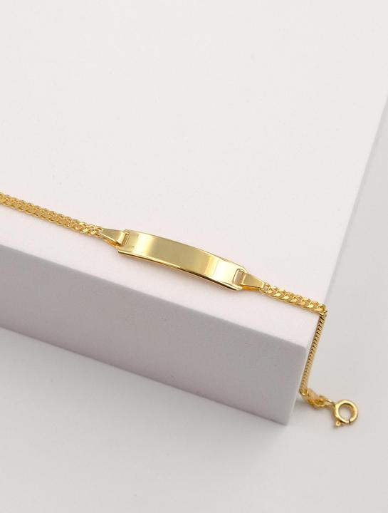 Immagine prodotto Muau Bracciale con badge (14 cm, Oro giallo 750/18 carati)