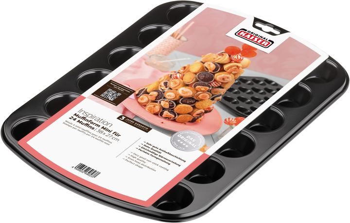 Produktbild Kaiser Inspiration Mini-Muffinform für 24 Muffins 38 x 27cm antihaftbeschichtet (4 cm)
