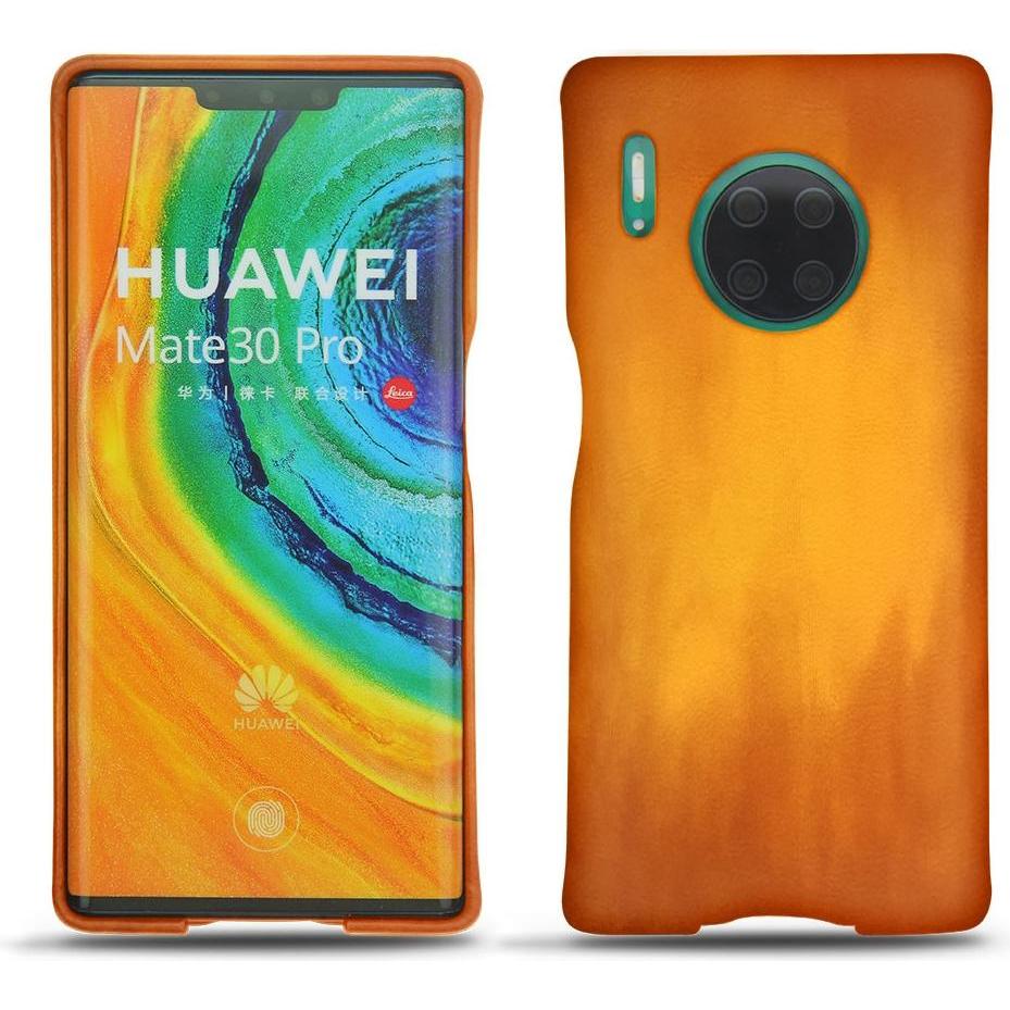 Noreve Lederschutzhülle (Huawei Mate 30 Pro), Smartphone Hülle, Orange