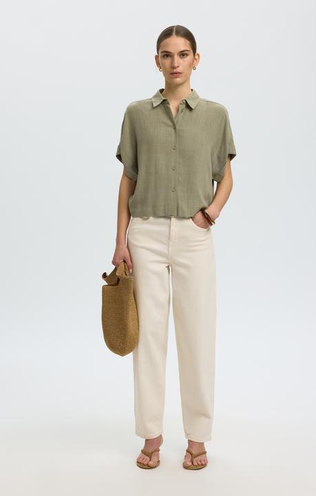 Immagine prodotto Selected Slfviva Ss Cropped Shirt Noos (40)