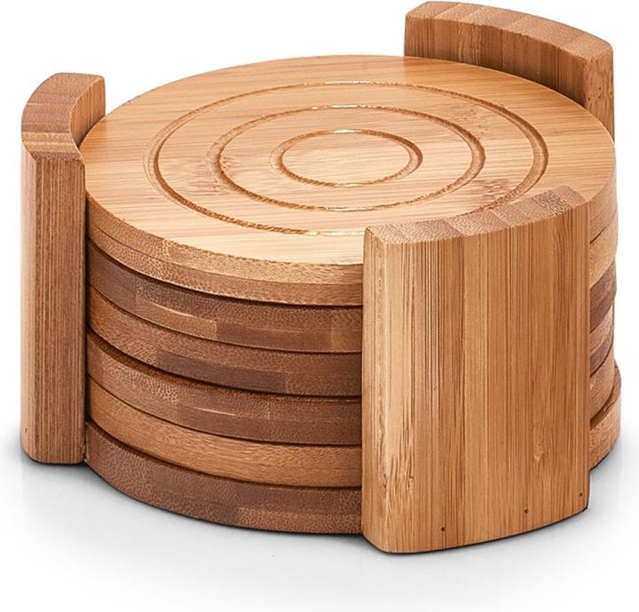 Zeller Present Set di sottobicchieri (6 x, Sottobicchiere in vetro)