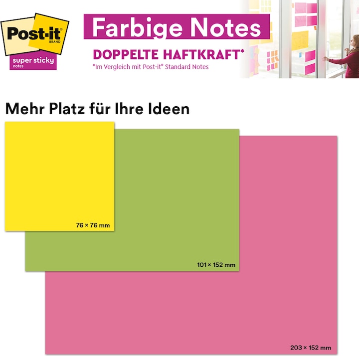 Image du produit Post-it Les grandes notes super collantes (152 x 101 mm)