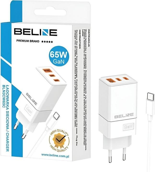 Actual product image Beline Charger (65 W, 3 ports)