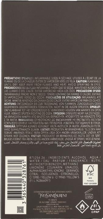 Actual product image Yves Saint Laurent L'Homme (Eau de toilette, 200 ml)