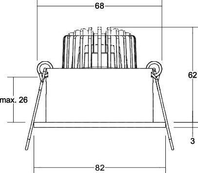 Produktbild Brumberg BRUM LED-Deckeneinbaustrahler (730 lm)