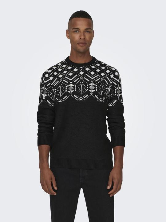 Produktbild Only & Sons ONSEZ REG 7 JAQ CREW KNIT Strickpullover (L)