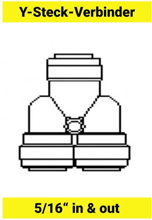 Image du produit Ich-zapfe Y - Steckverbinder für Schlauch 3/8"