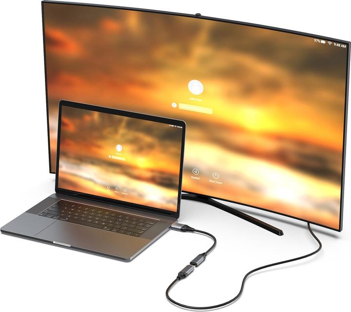 Produktbild equip Displayport->HDMI Adapter 1.4 St/Bu 8K/60Hz grau (HDMI, 15 cm)