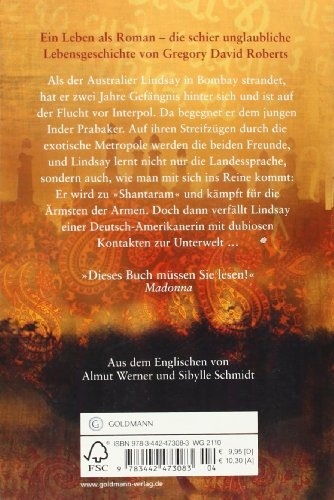 Produktbild Shantaram (Deutsch, Gregory David Roberts, 2010)