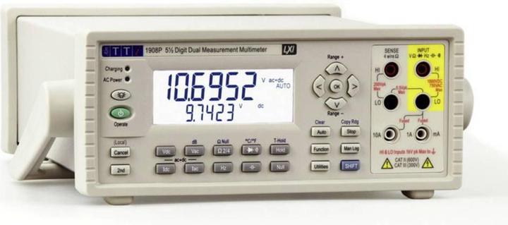 Actual product image Aim TTi 1908P Desktop multimeter digital data logger CAT II 600 V, CAT III 300 V (CAT III 300V, CAT II 600V)