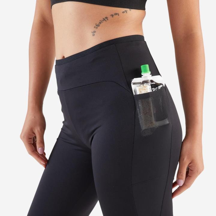 Produktbild Kiprun Lauftights lang Damen - 500 Comfort schwarz (W24/L30)