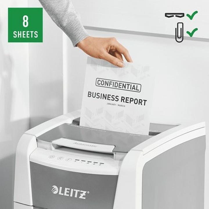 Actual product image Leitz Shredder IQ Autofeed Small Office 100 particle cut 34 l (Particle cut)
