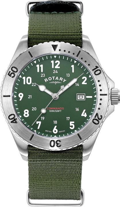 Produktbild Rotary GS05475/56 Commando Herrenuhr 40mm 10ATM (Analoguhr, 40 mm)