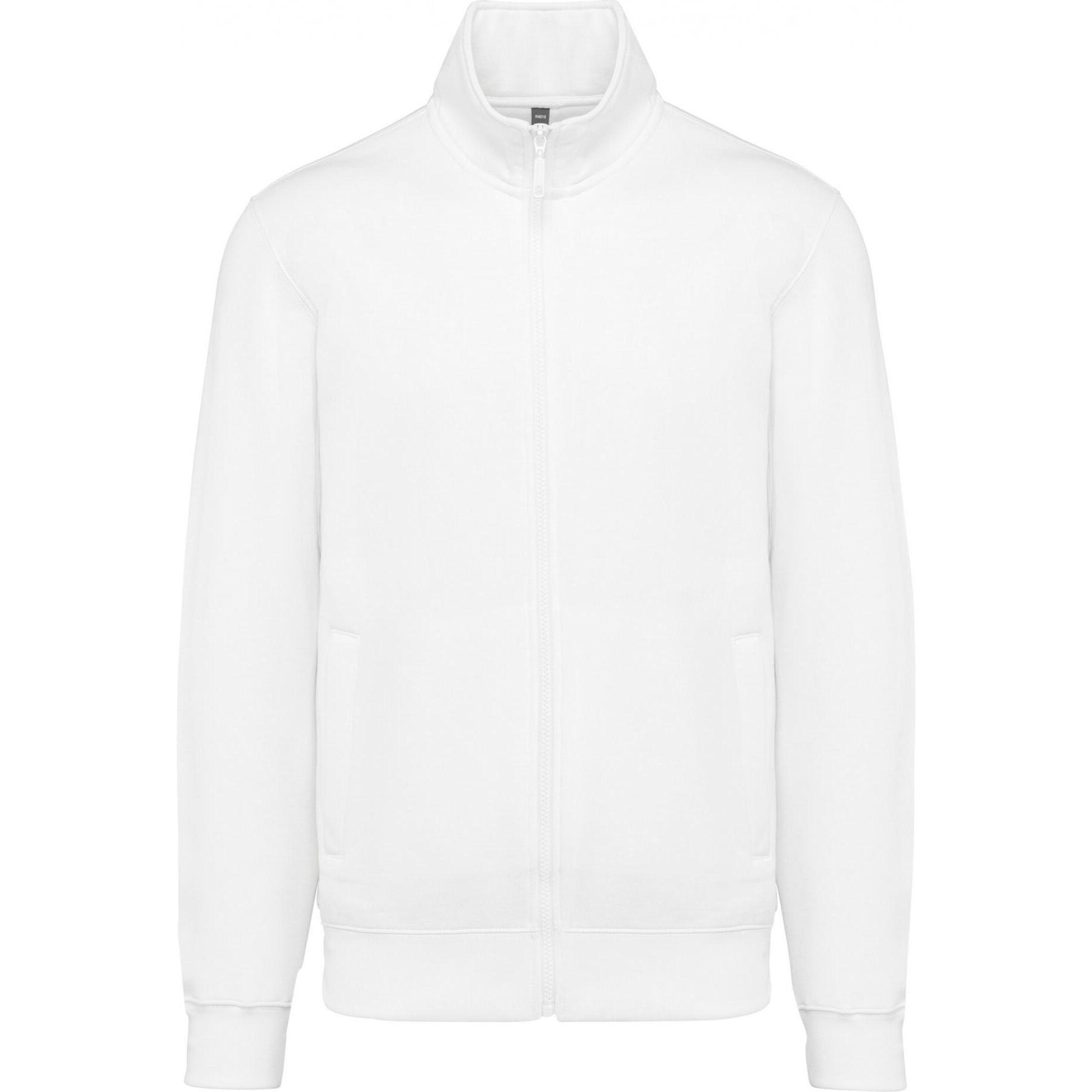 Kariban, Herren, Jacke, Jacke aus angerautem Fleece (S), Weiss, S