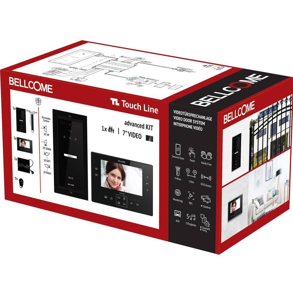 Bellcome, Klingel + Türsprechanlage, Video Türsprechanlage d 7" Kit 1 Familie (Kabelgebunden)
