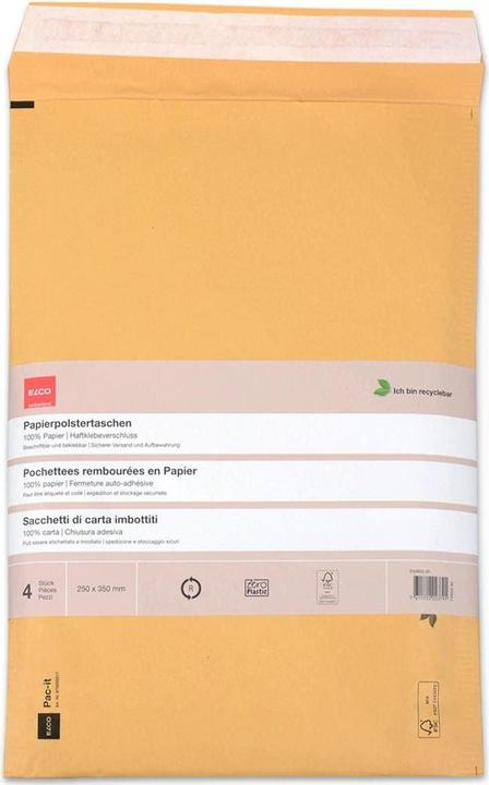 Elco Paper padded pocket 74653.92 249 x 356mm, brown 4 pcs. (4 pcs.)