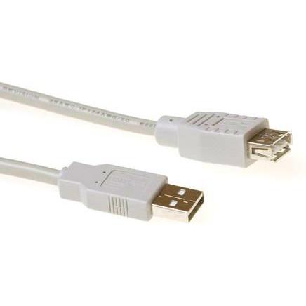ACT SB2199 1m USB A USB A Männlich Weiblich Elfenbein USB Kabel (1 m, USB 2.0), USB Kabel