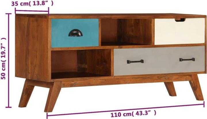 Produktbild vidaXL TV-Schrank (110 x 35 x 50 cm)