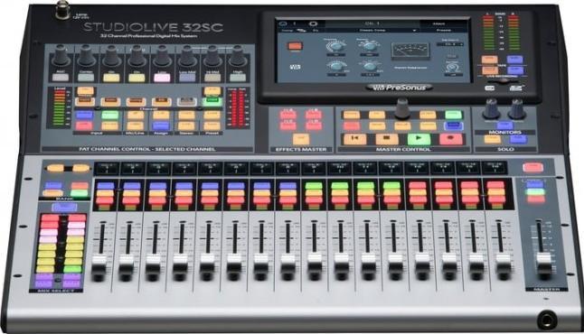 Actual product image PreSonus StudioLive 32SC mixing console, design: console form (Studio- and Livemixer)